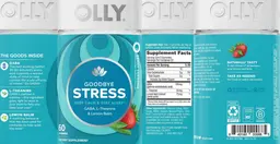 Label for Goodbye Stress Berry Verbena
