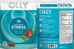 Label for Goodbye Stress Berry Verbena