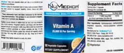 Label for Vitamin A