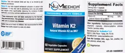 Label for Vitamin K2