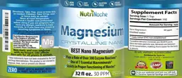 Label for Magnesium 30 PPM