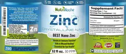 Label for Zinc 30 PPM