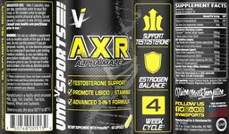 Label for AXR Alpha Male