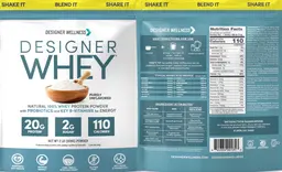 Label for Designer Whey Purely Unflavored