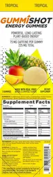 Label for Energy Gummies Tropical