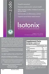 Label for Isotonix Opc-3 (Oligomeric Proanthocyanidins)