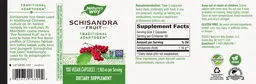 Label for Schisandra Fruit 1,160 mg