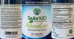 Label for AdrenaCare Herbal Formula