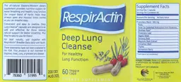 Label for Deep Lung Cleanse
