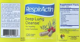 Label for Deep Lung Cleanse