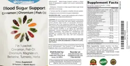 Label for Blood Sugar Support
