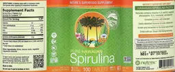 Label for Pure Hawaiian Spirulina