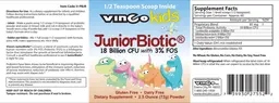 Label for JuniorBiotic