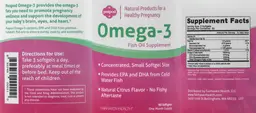 Label for Omega-3 Natural Citrus Flavor