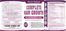 Label for Complete Hair Growth