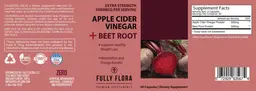 Label for Apple Cider Vinegar + Beet Root