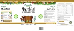 Label for MacroMeal Ultimate Chocolate