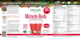 Label for Miracle Reds