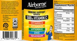 Label for Airborne Immune Support Capsules