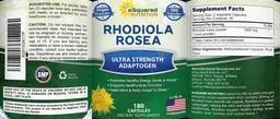 Label for Rhodiola Rosea