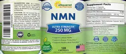 Label for NMN 250 mg