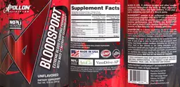 Label for Bare Knuckle Bloodsport Unflavored