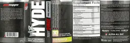Label for Mr Hyde Test Surge Sour Watermelon