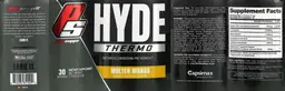 Label for Hyde Thermo Molten Mango