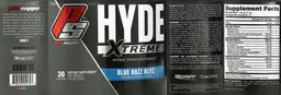Label for Hyde Xtreme Blue Razz Blitz
