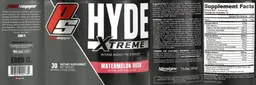 Label for Hyde Xtreme Watermelon Rush