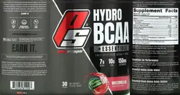 Label for HydroBCAA + Essentials Watermelon