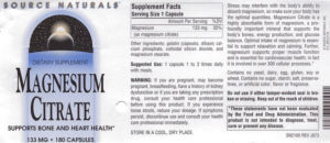 Magnesium Citrate 133 mg