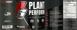Label for Plant Perform Rich Chocolate