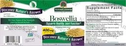 Label for Boswellia 400 mg