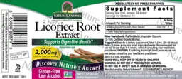 Label for Licorice Root Extract