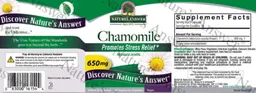 Label for Chamomile 650 mg