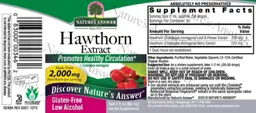 Label for Hawthorn Extract