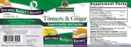 Label for Turmeric & Ginger