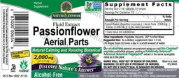 Label for Passionflower Aerial Parts 2,000 mg Alcohol-Free