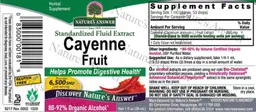 Label for Cayenne Fruit