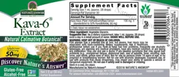 Label for Kava-6 Extract Alcohol-Free