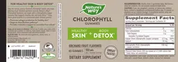 Label for Chlorophyll Gummies 100 mg Orchard Fruit Flavored