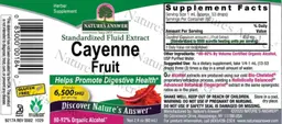 Label for Cayenne Fruit