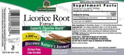 Label for Licorice Root Extract