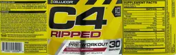 Label for C4 Ripped Raspberry Lemonade
