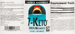 Label for 7-Keto DHEA Metabolite 50 mg
