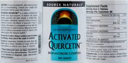 Label for Activated Quercetin