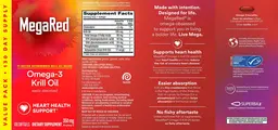 Label for Omega-3 Krill Oil 350 mg