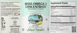 Label for Maxi-Omega-3 Concentrate