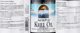 Label for ArcticPure Krill Oil 500 mg